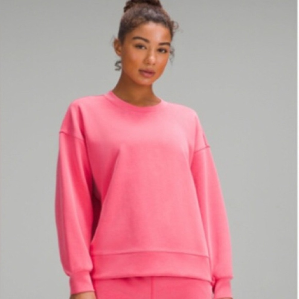 lululemon perfectly oversized Softstreme Glaze Pink pullover size 4
